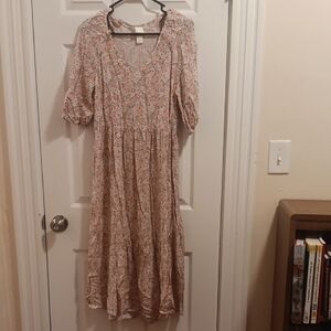 H&M Pink Floral Dresa
